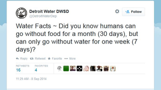 Someone Also Get Detroit's Water Department A New Social Media Manager
